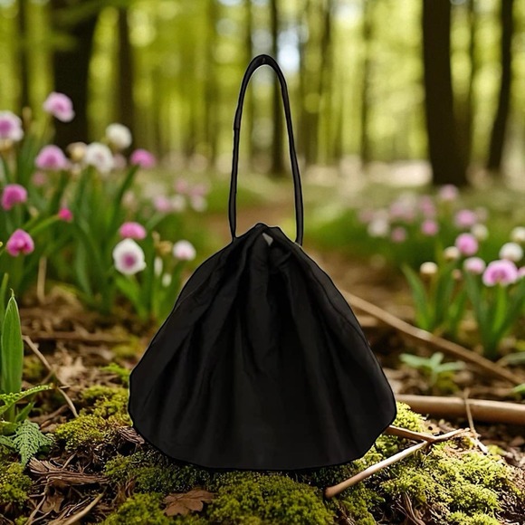 Kate Spade Black Drawstring Canvas Handbag - Picture 1 of 7